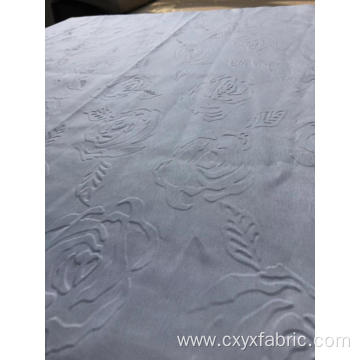 polyester 3d emboss fabric rose design